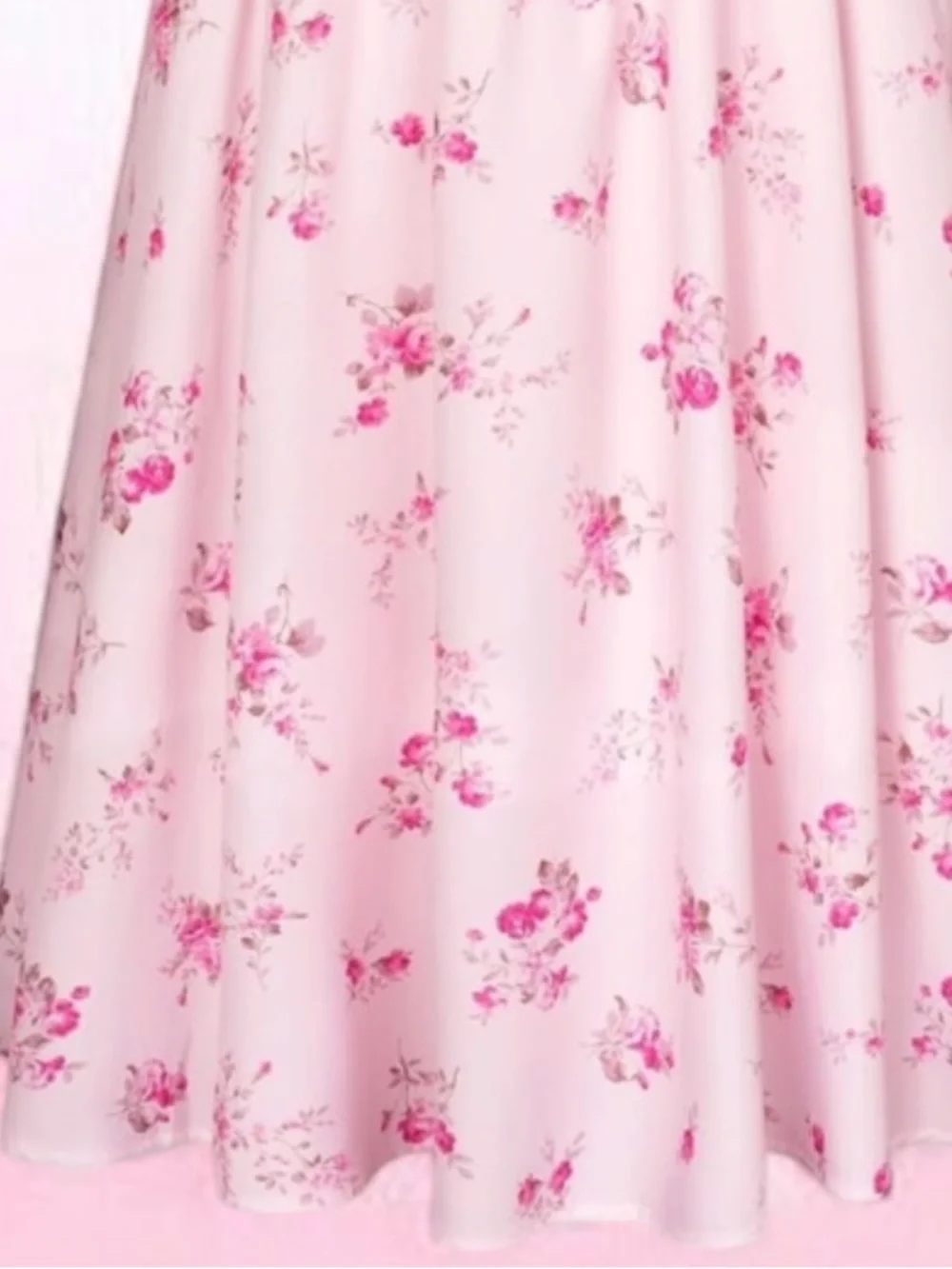 NWTSCARLET DARKNESS Pink Floral Midi Dress Corset Milkmaid Cottagecore Pockets M